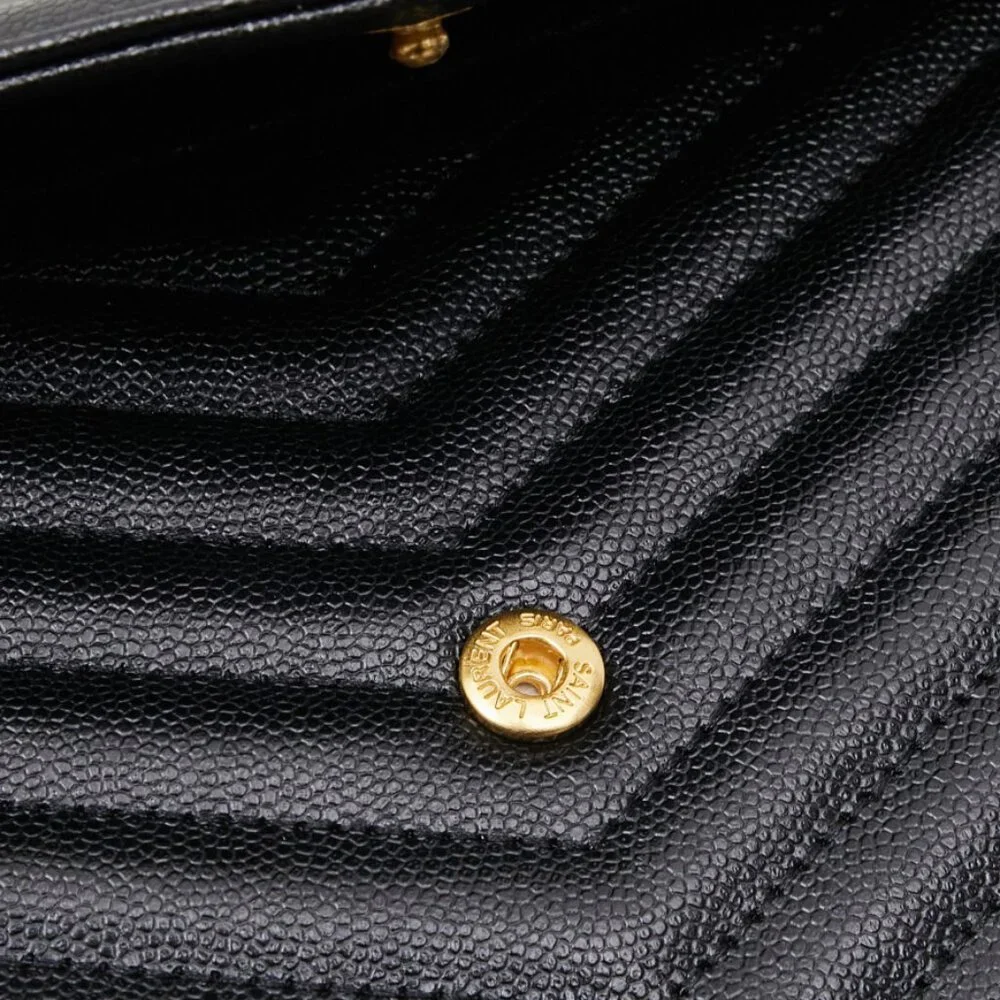 Yves Saint Laurent Grain De Poudre Matelasse Chevron Monogram Chain Bag - Picture 8 of 9